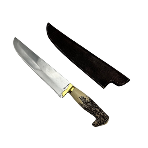 9" Gaucho Style Knife Resin Handle with Leather Sheath